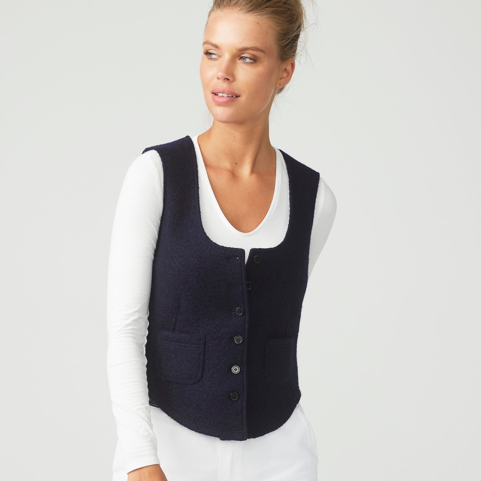 Puristic Project Damen-Weste PP-F01 blau