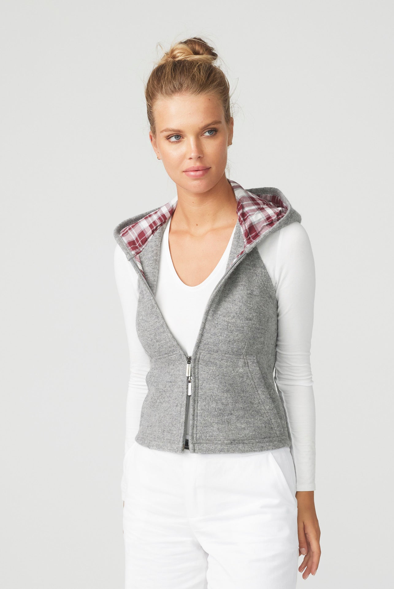 Puristic Project Damen-Weste PP-F02 grau