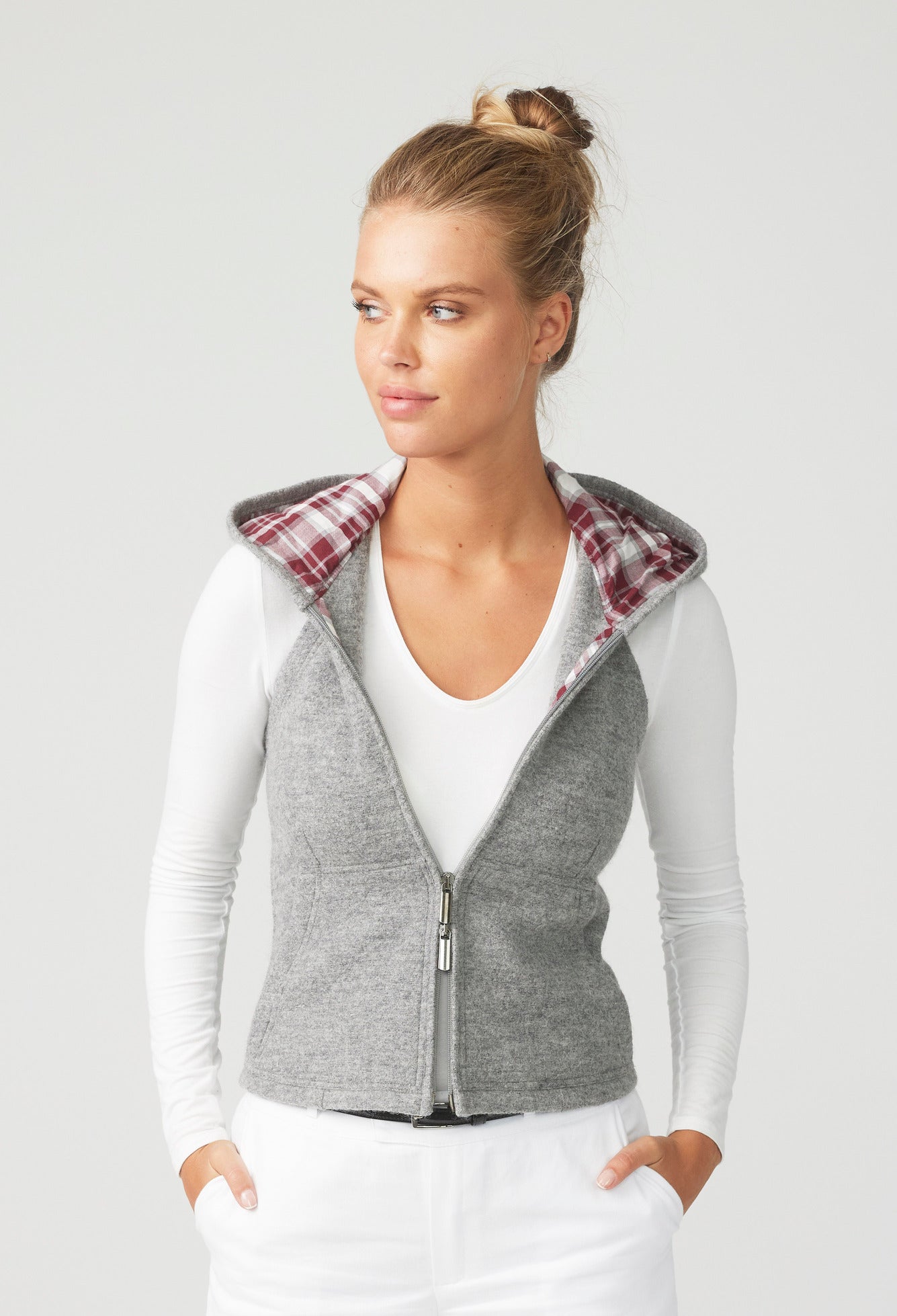 Puristic Project Damen-Weste PP-F02 grau