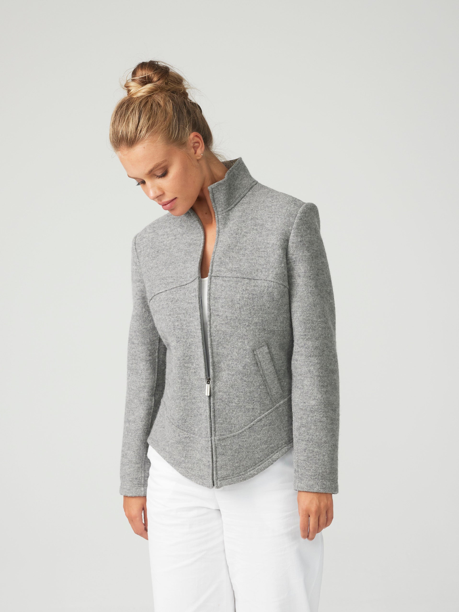 Puristic Project Damen-Jacke PP-F04 grau