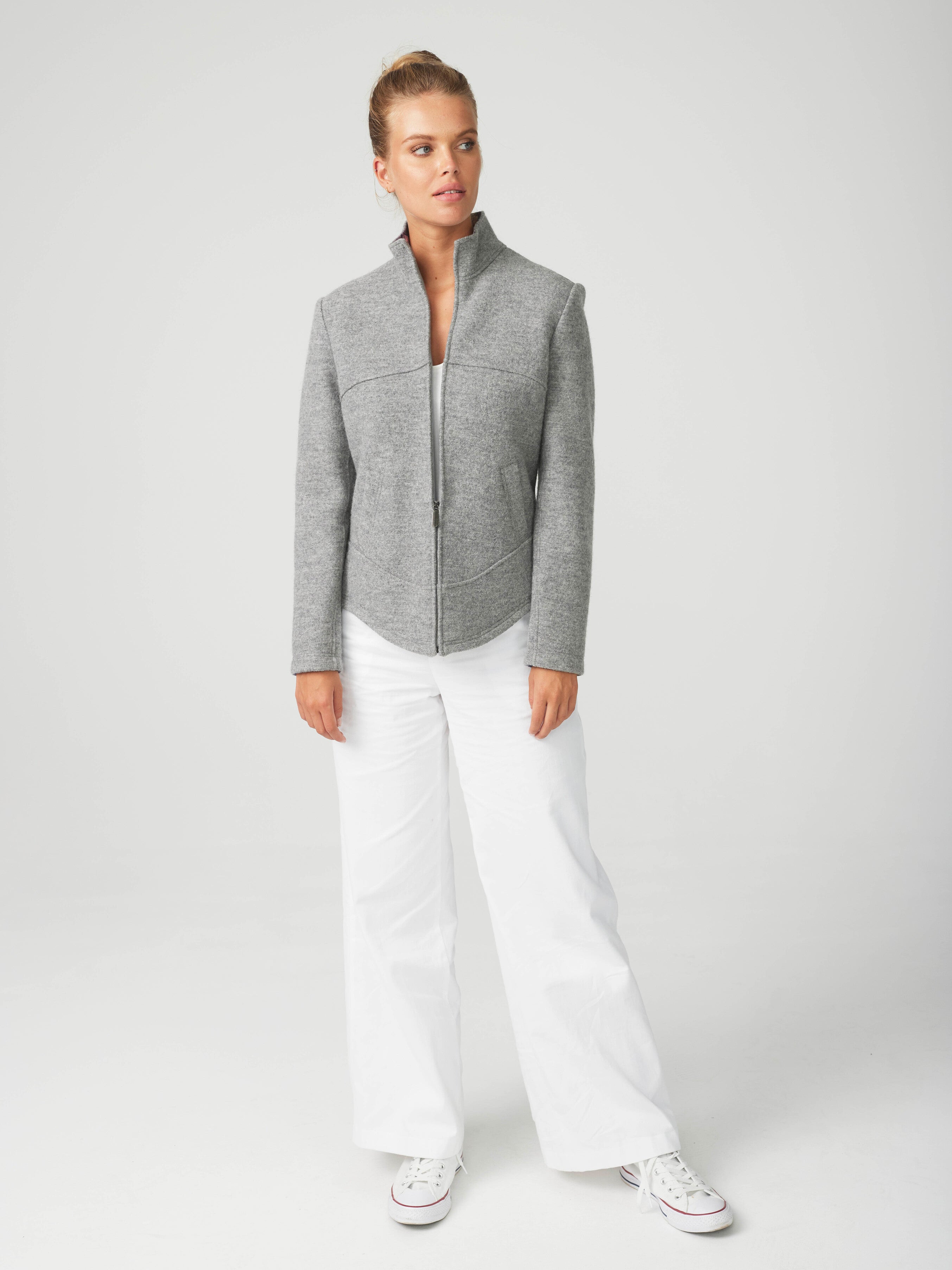 Puristic Project Damen-Jacke PP-F04 grau
