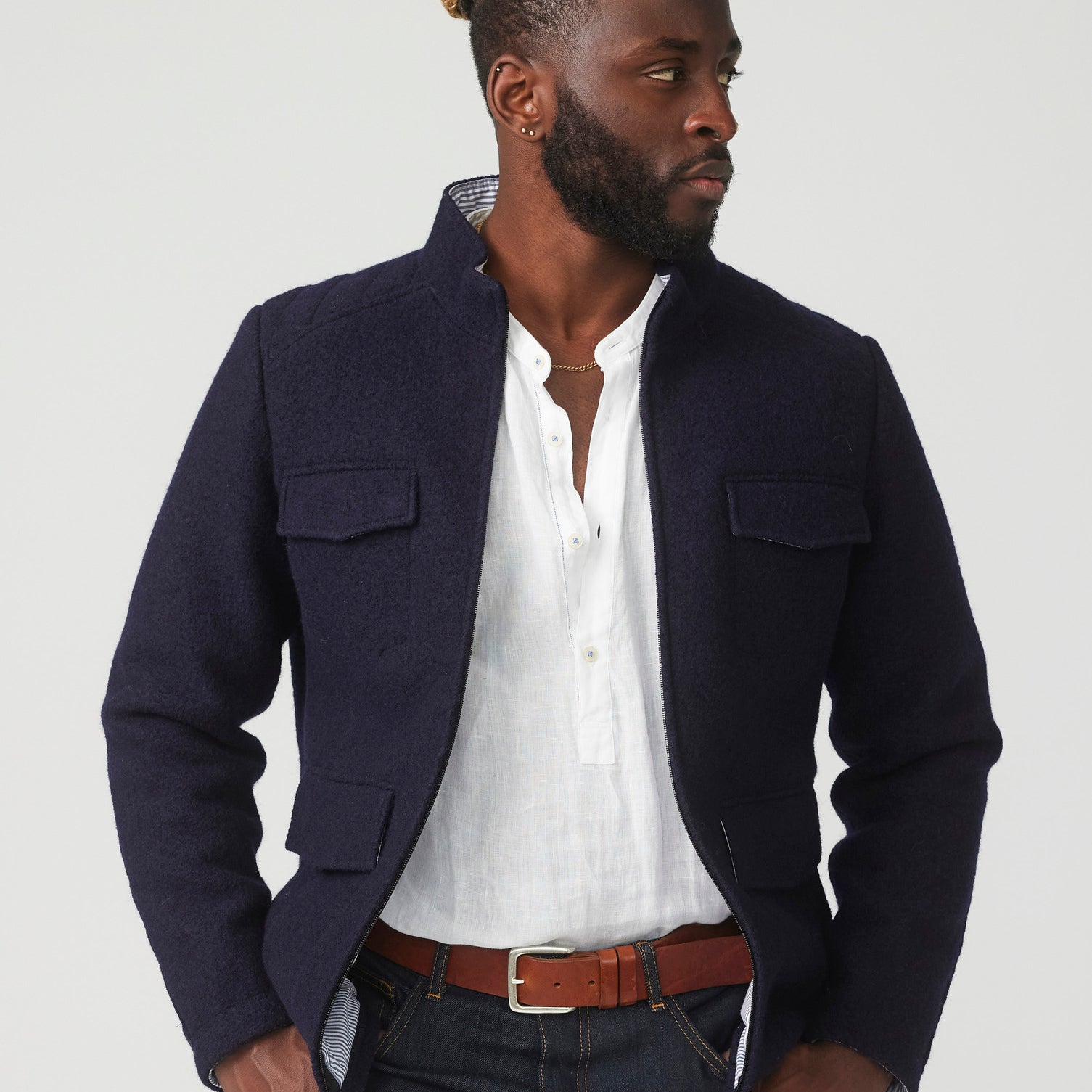 Puristic Project Herren-Jacke PP-M01 blau