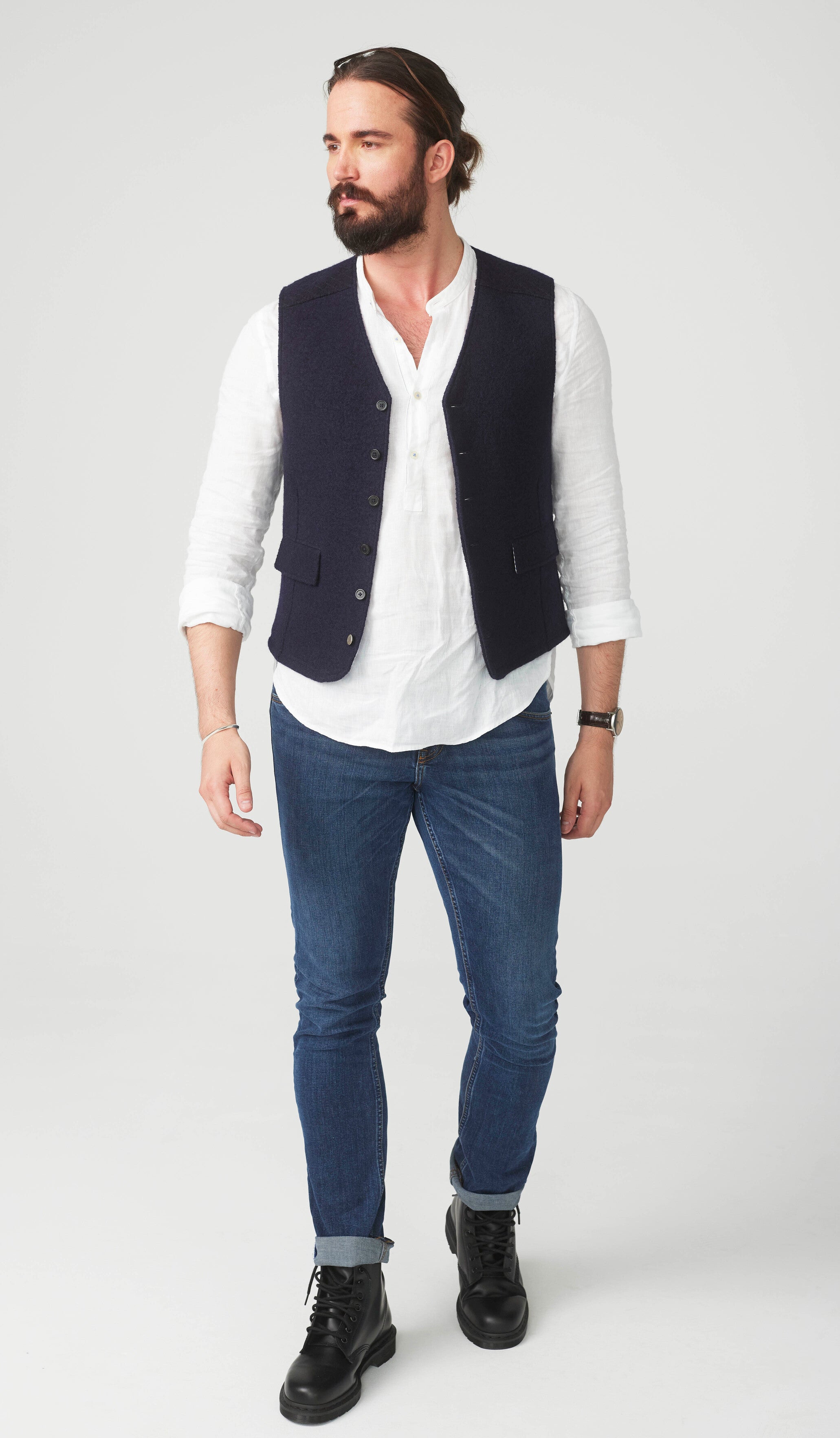 Puristic Project Herren-Weste PP-M04 blau