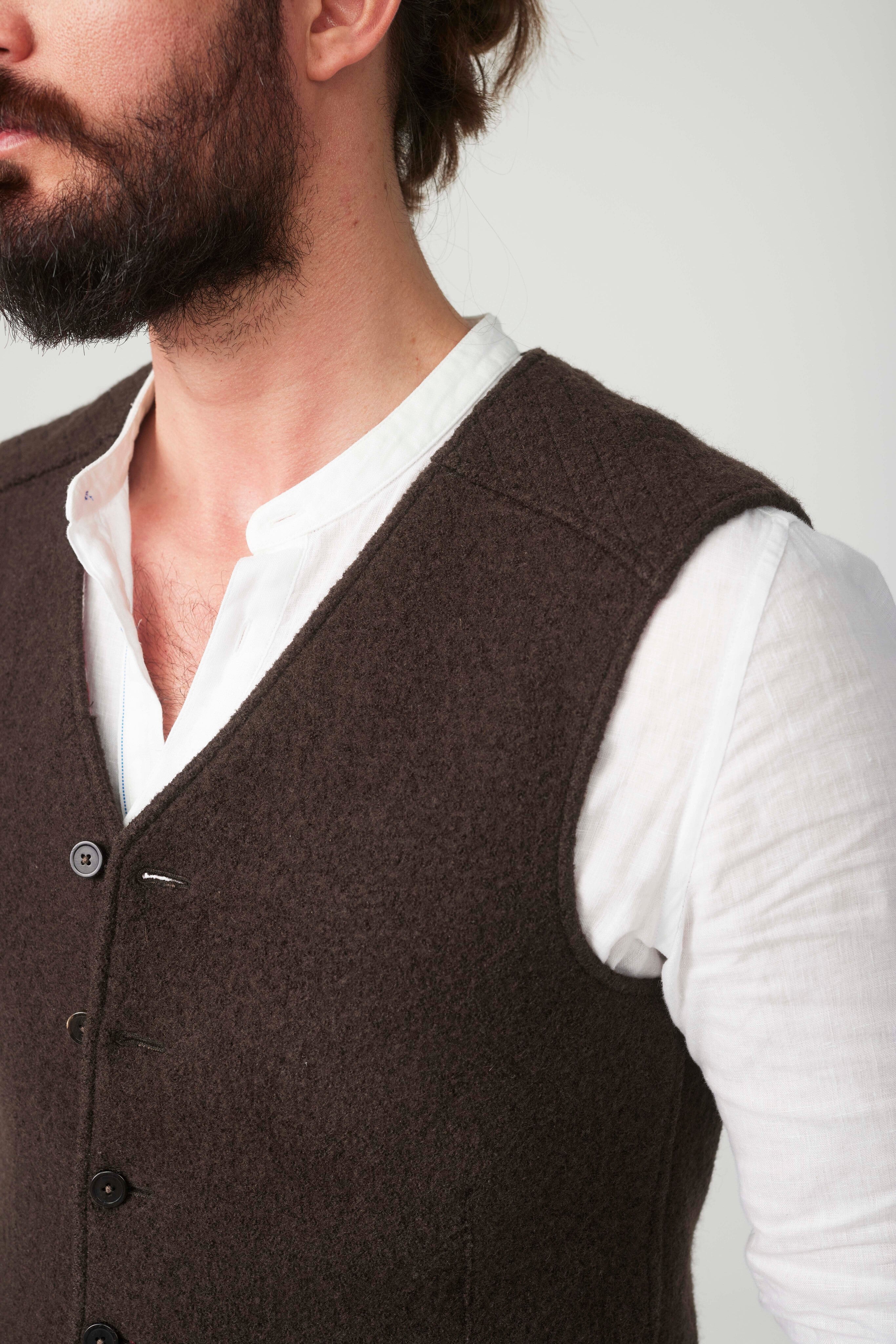 Puristic Project Herren-Weste PP-M04 braun