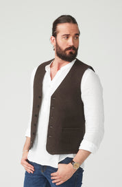 Puristic Project Herren-Weste PP-M05 braun